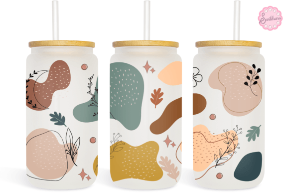 Bohemian Flower Graphics for Print Templates