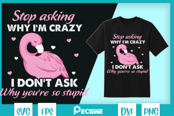 Funny Flamingo Graphics for T-Shirt Designs