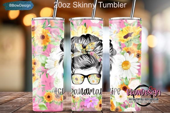 Grandma Life Sunflowers Water Color Graphics