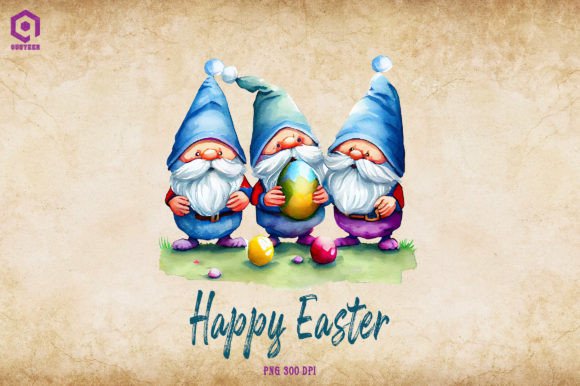Happy Easter Gnome Sublimation: Graphics for Crafts & Seasonal Branding