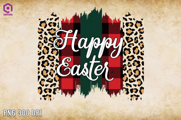 Happy Easter Leopard Sublimation Graphics for Crafts