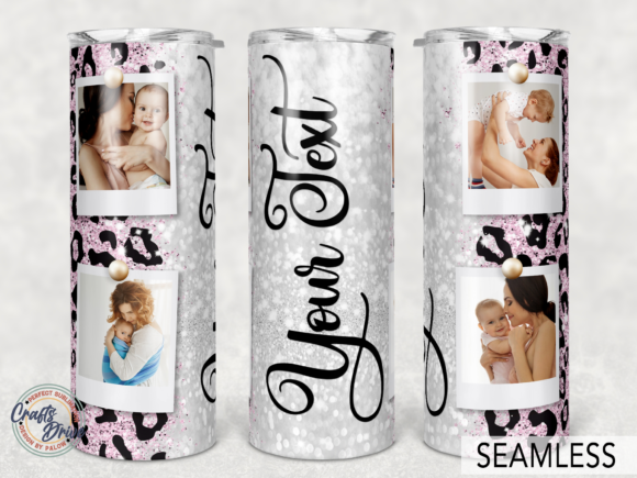 Personalized Polaroid Photo Tumbler PNG: Graphics for Authentic Tumbler Wraps