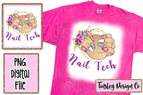 PNG SUBLIMATION Nail Technician Tech Graphics