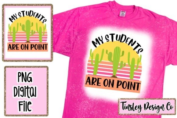 PNG SUBLIMATION Teacher Cactus Student Graphics