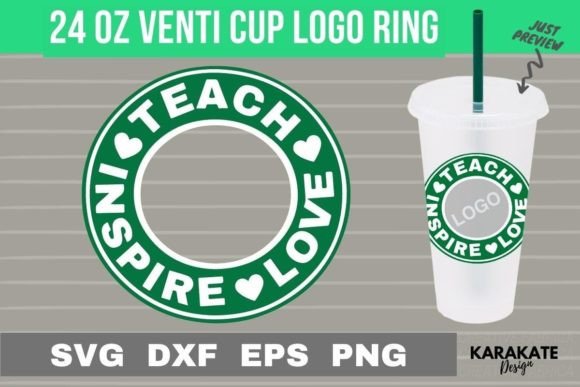 Teach Love Inspire 24oz Venti Logo: Graphics for Crafts