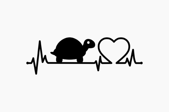 Turtle Heartbeat Graphics for Crafts
