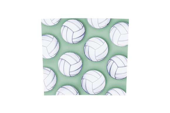 Volleyball Pattern Burst Tumbler Wrap 20 Oz for Crafts & Cups Amp