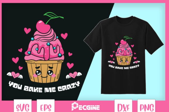 You Bake Me Crazy Cherry Cupcale: Graphics for Crafts